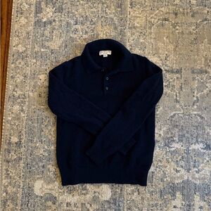 Crewcuts cashmere navy Polo Sweater